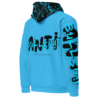 Anti- Bullsh!t Unisex cotton hoodie - blue/black