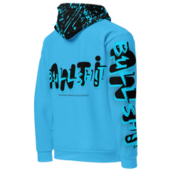 Anti- Bullsh!t Unisex cotton hoodie - blue/black