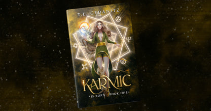 KARMIC Graphic Novel – Signed copy with bonus bookmark and sticker