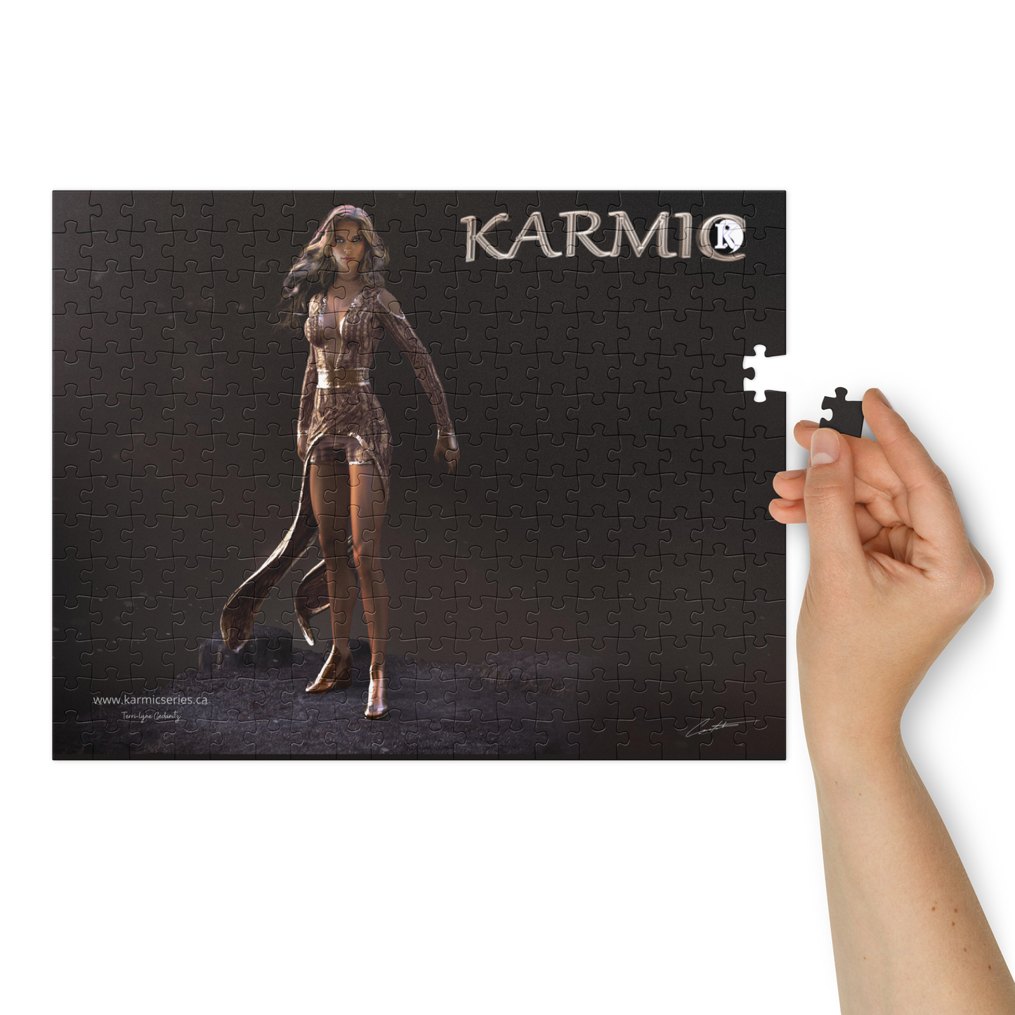 Karmic render 2 Jigsaw puzzle with tin - collector edition