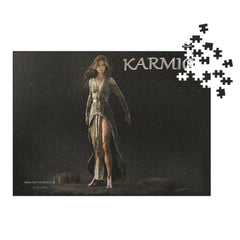 Karmic Render 1 Jigsaw puzzle with tin