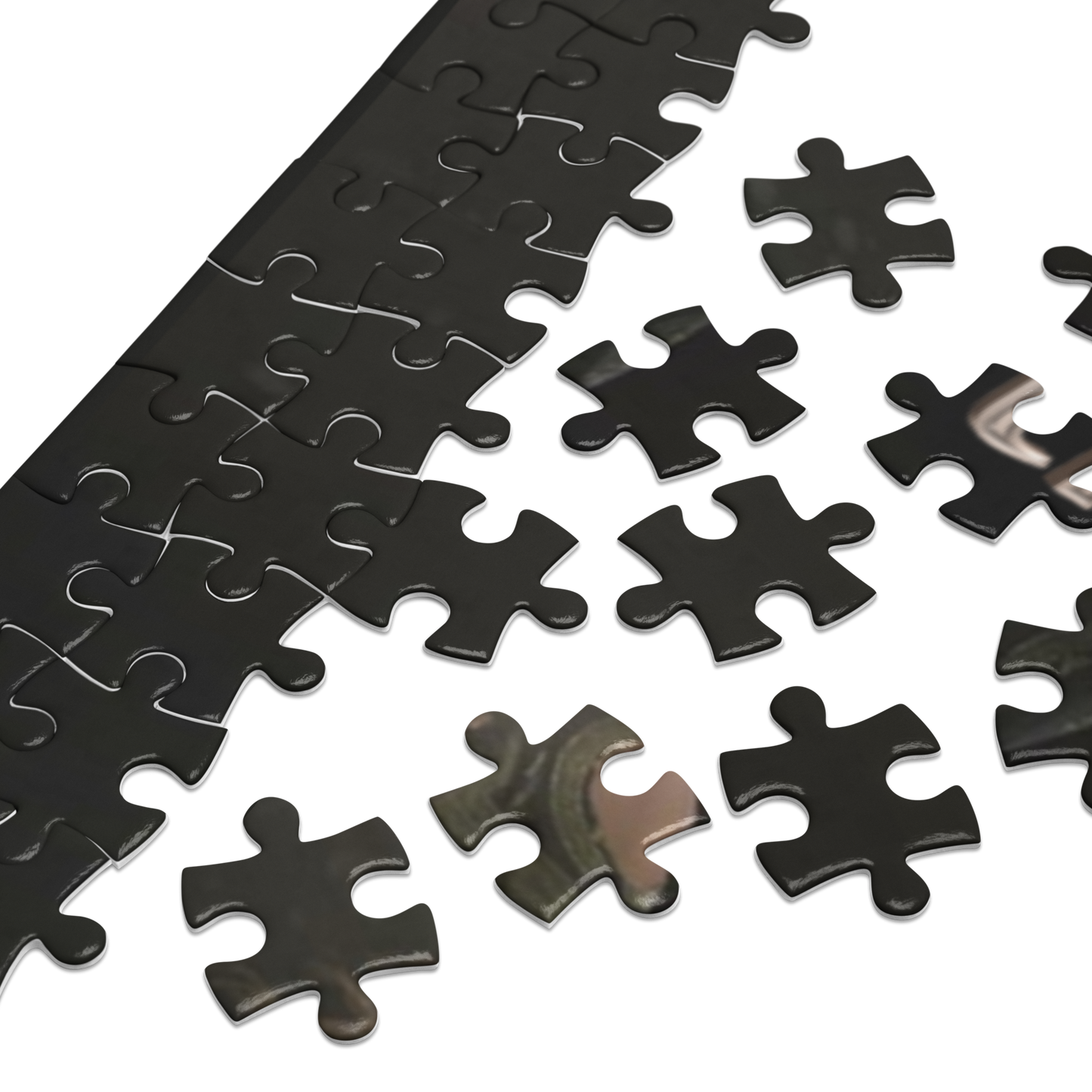 Karmic Render 1 Jigsaw puzzle with tin