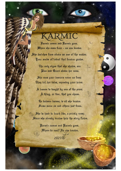KARMIC Graphic Novel – Signed copy with bonus bookmark and sticker