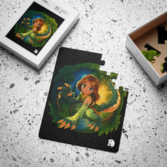 Kids Puzzle — 30-Piece Dino Karmic Jigsaw for Children - Forest Design