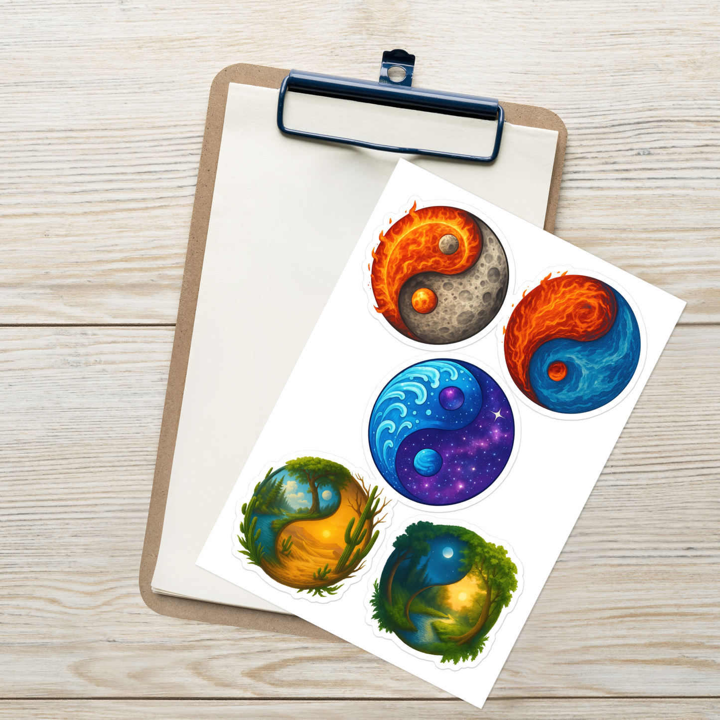 Yin Yang Sticker sheet